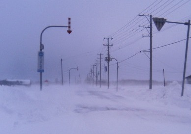 Blizzard in Oyafuru