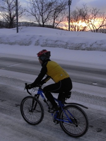 Dr.K mit dem Sonnenuntergang