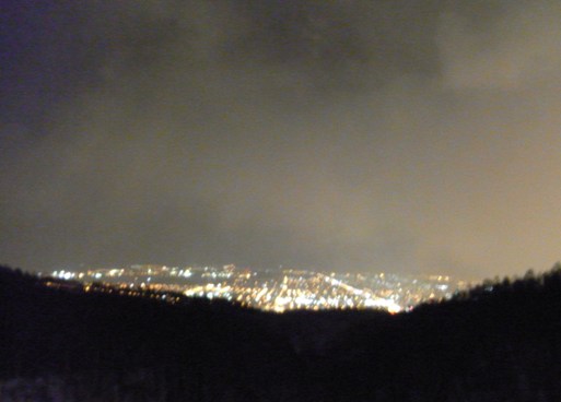 Night view of Teine