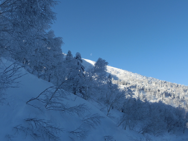 Givre et la lune