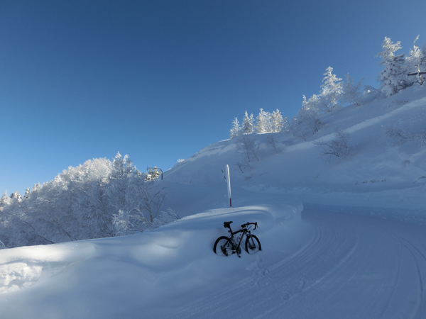 Vélo de K et le givre