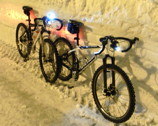 Road racing bikes for snow