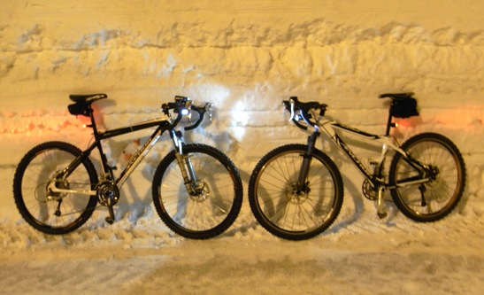 Road racing bikes for snow