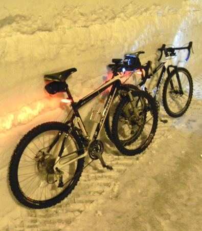 Road racing bikes for snow