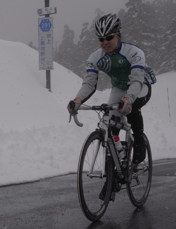 Mr.Suzuki at the Mt.Tokachidake Hot Springs