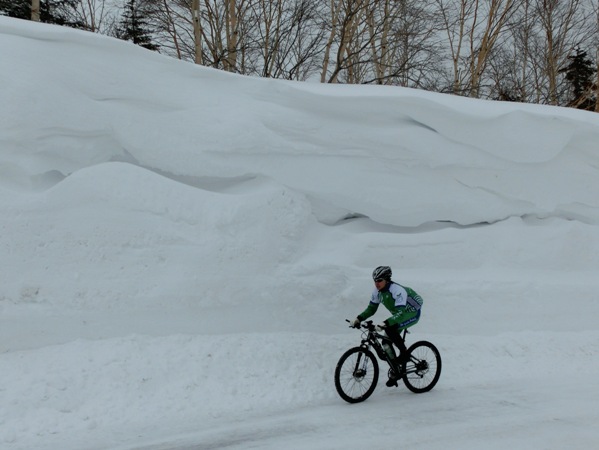 Mr.Suzuki and the snow wall