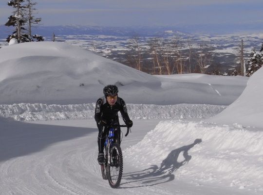 Dr.K with view of Kamifurano