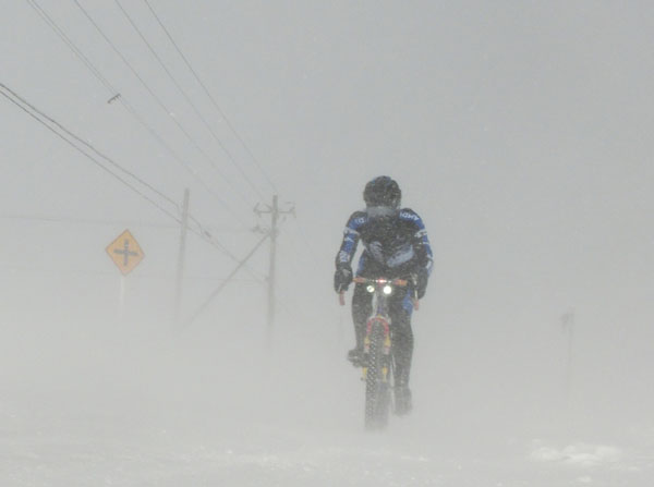 Ground blizzard