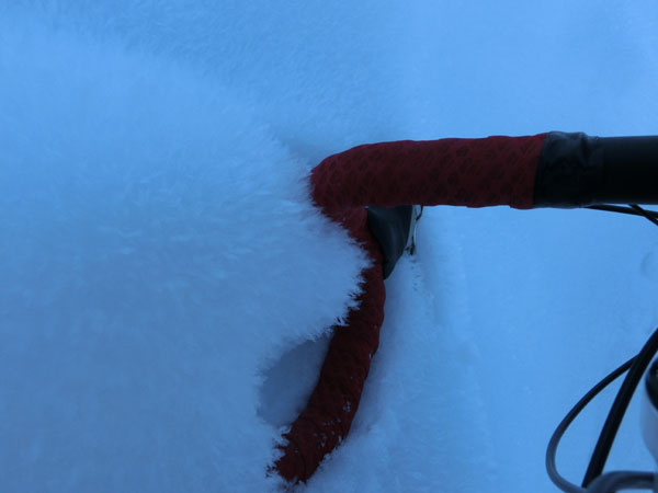 Givre sur la neige