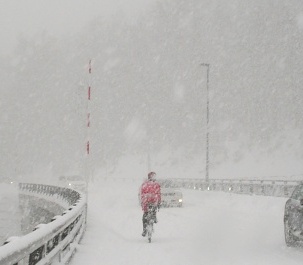 Straße im Winter