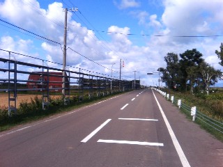 Snow fences in Oyafuru (summer)