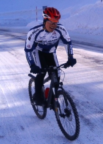 Mr.Takahashi at the Kenashi Pass