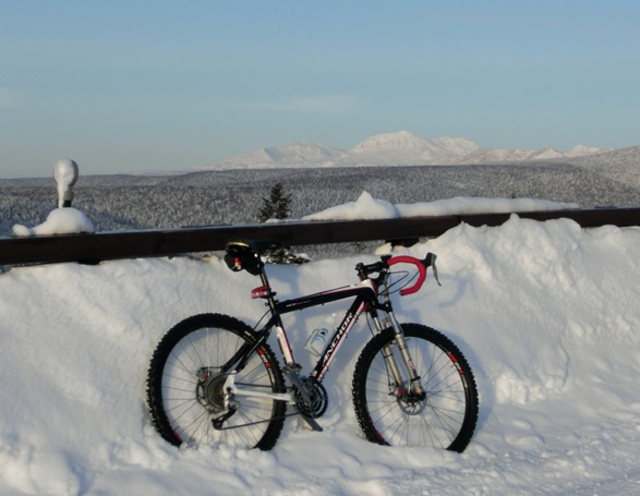 Mt.Asahidake and K's bike