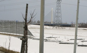 Barrières contre la neige à Oyafuru