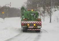 Snowplow on the ascent of the Tohmaru Pass