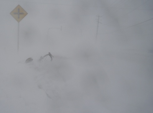 Blizzard in Oyafuru