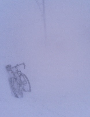 Ground blizzard in Takuhoku
